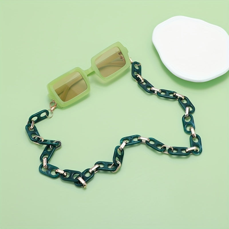 Acrylic Glasses Chain Retro Anti Slip Stylish Face Covering Eyewear Retainer