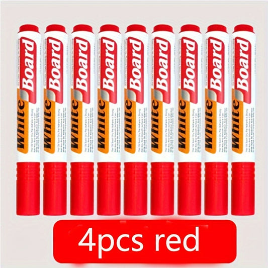 4pcs Whiteboard Markers for Teachers & Office Use
