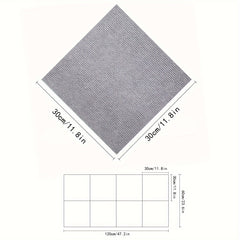 8pcs Splicing Floor Mats Self-Adhesive Machine Washable Carpets