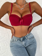 Lace Push-Up Bra Comfy Breathable Women's Lingerie