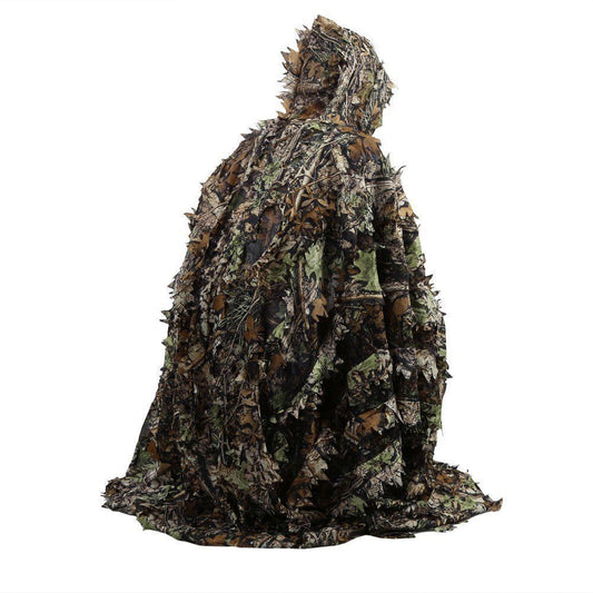 Leafy Camouflage Poncho Jacket for Jungle Shooting