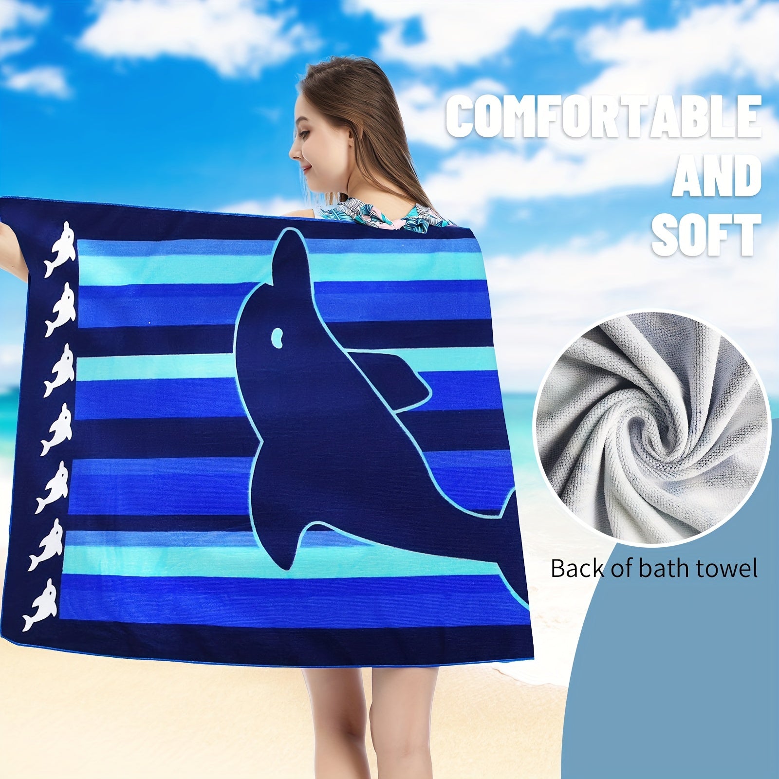 Mutao Microfiber Beach Towels Quick Drying Soft Oversized Compact