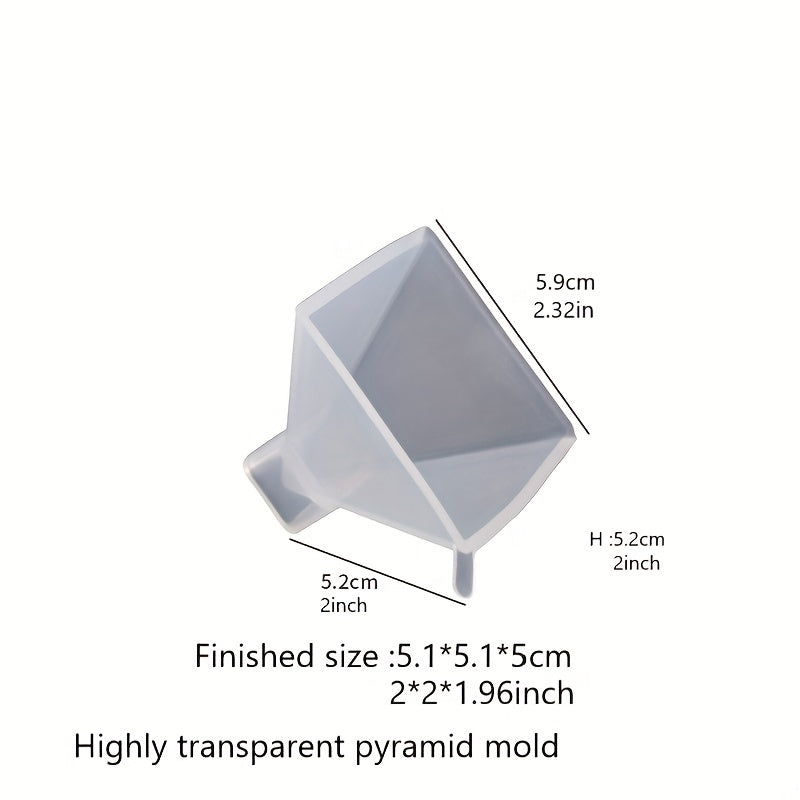 Crystal Drip Resin Mirror Pyramid Mold Set