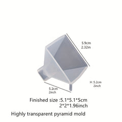 Crystal Drip Resin Mirror Pyramid Mold Set