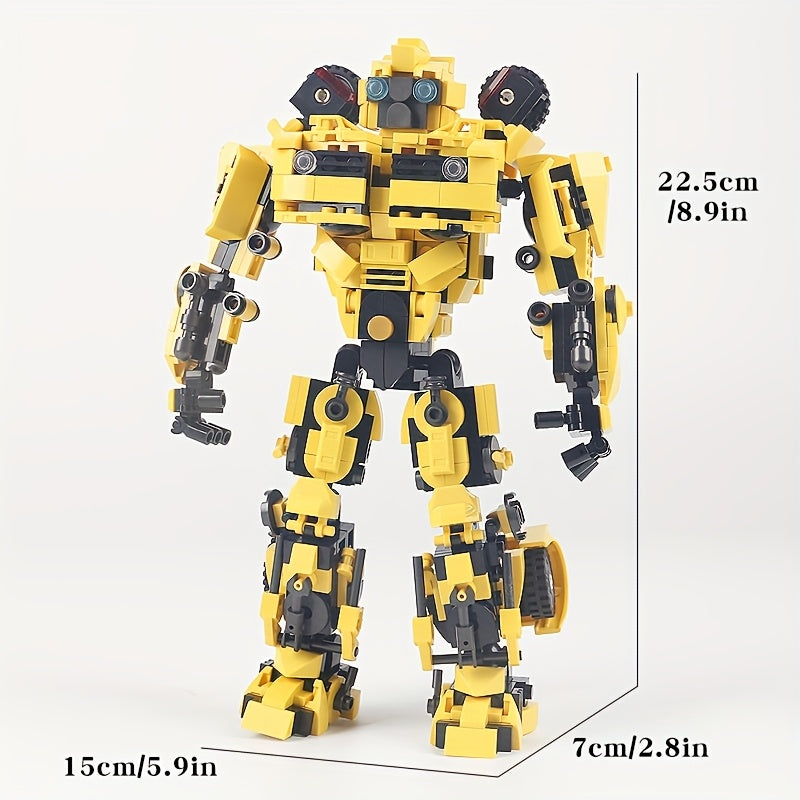 1000 pcs Transforming Robot and Car Building Blocks Set
