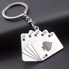 Creative Playing Card Keychain Bag Backpack Pendant Halloween Gift