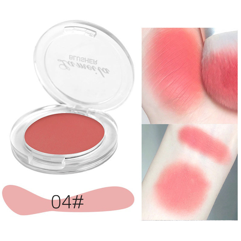 6 Colors Peach Mineral Pigment Cheek Blusher Powder Palette