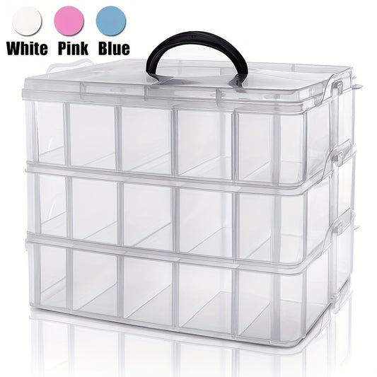 3 Tiers Stackable Storage Box Bead Organizers And Storage Container
