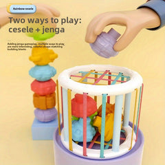 Rainbow Sesame Sensory Toy for Babies - Shape Recognition & Motor Skills