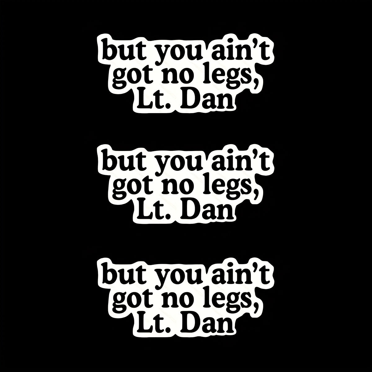 5pcs Lt Dan Stickers Inspirational Self Care Stickers for Laptop Water Bottle Ca