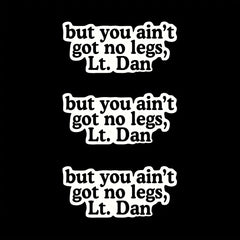 5pcs Lt Dan Stickers Inspirational Self Care Stickers for Laptop Water Bottle Ca