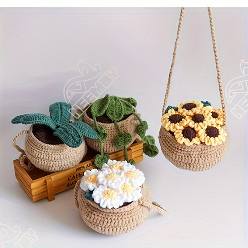 Crochet Yarn Potting Material Package Beginner Crochet Kit