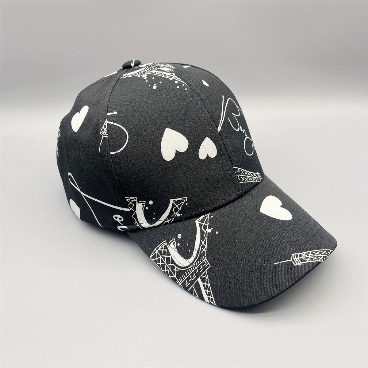 Men's Baseball Cap Love Paris Iron Tower Vacation Peaked Cap