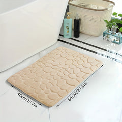 Non Slip Memory Foam Bath Rug Quick Drying Machine Washable Shower Carpet