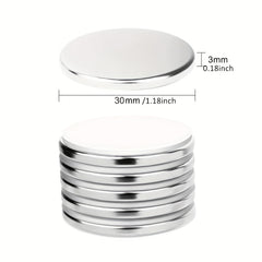 Strong Magnet 30 X 3mm 8 KG Pull Neodymium Magnets Fridge Magnets Round Magnets