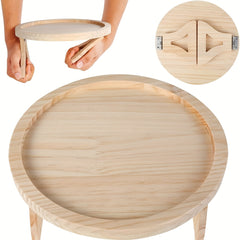 Wooden Couch Arm Table Clip On Tray Sofa Table For Couches