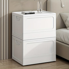 1pc Plastic Folding Storage Bin Wardrobe Clothes Storage Box