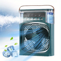 Hydrocooling Portable Air Conditioner 3 Speeds Humidifier Spray Heads
