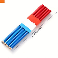 10pcs Red Woodworking Pencil Circular Marking Pen Dual Wood DIY Manual Tool