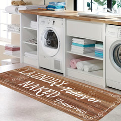 Farmhouse Laundry Runner Rug Anti Slip Kitchen Mat