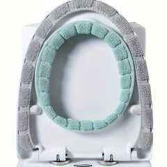 Thickened Knitted Toilet Seat Cover with Handle