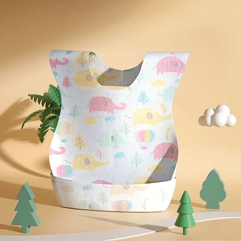 10pcs Disposable Baby Bibs Individually Packed