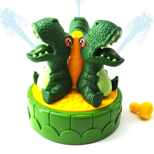 Summer Dinosaur Sprinkler Water Spray Toy Kids Boys Girls Outdoor Fun