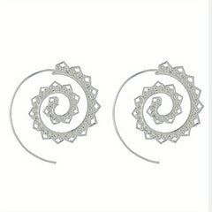 Leaf Spiral Personality Earrings