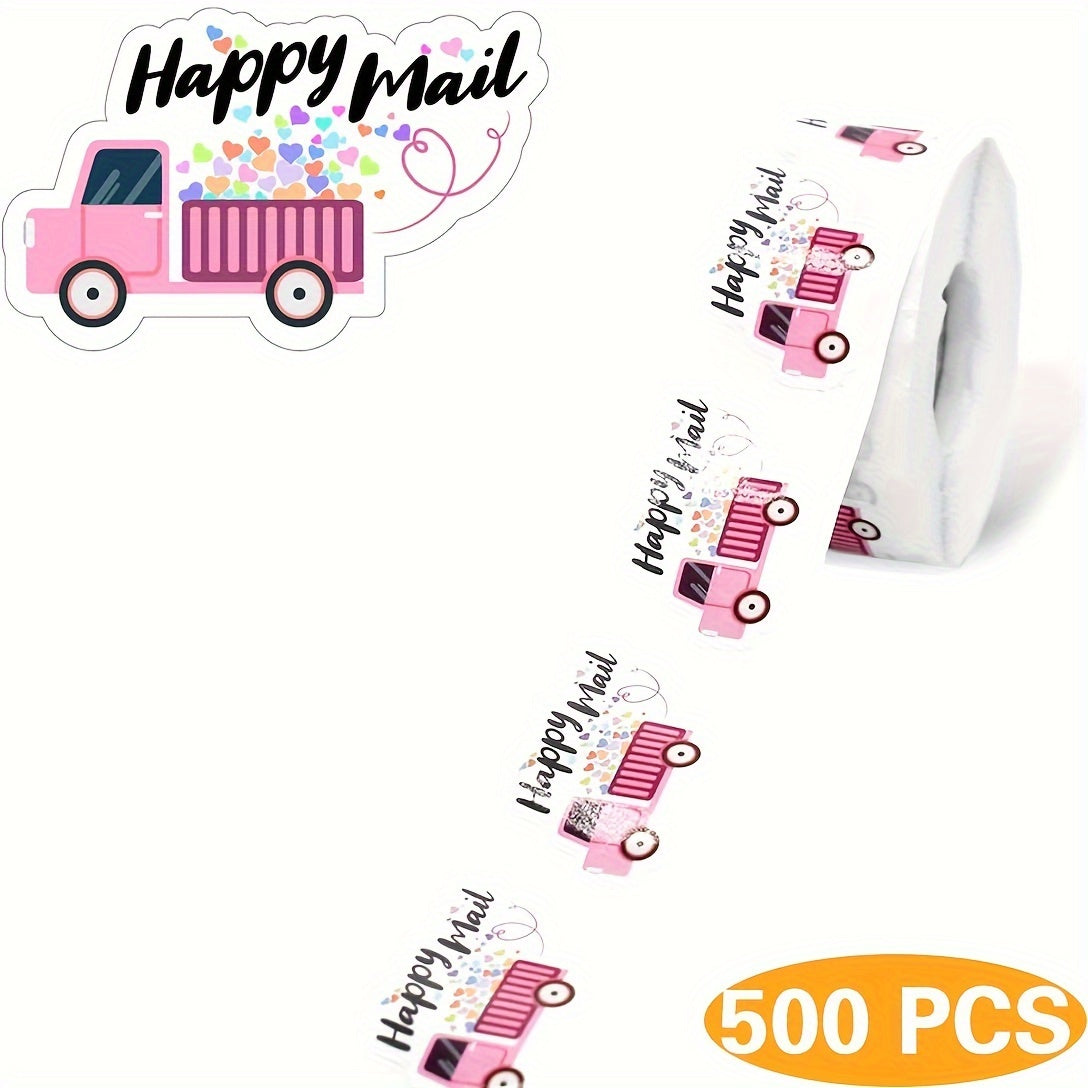 Glossy 500 Thank You Stickers Roll for Small Businesses