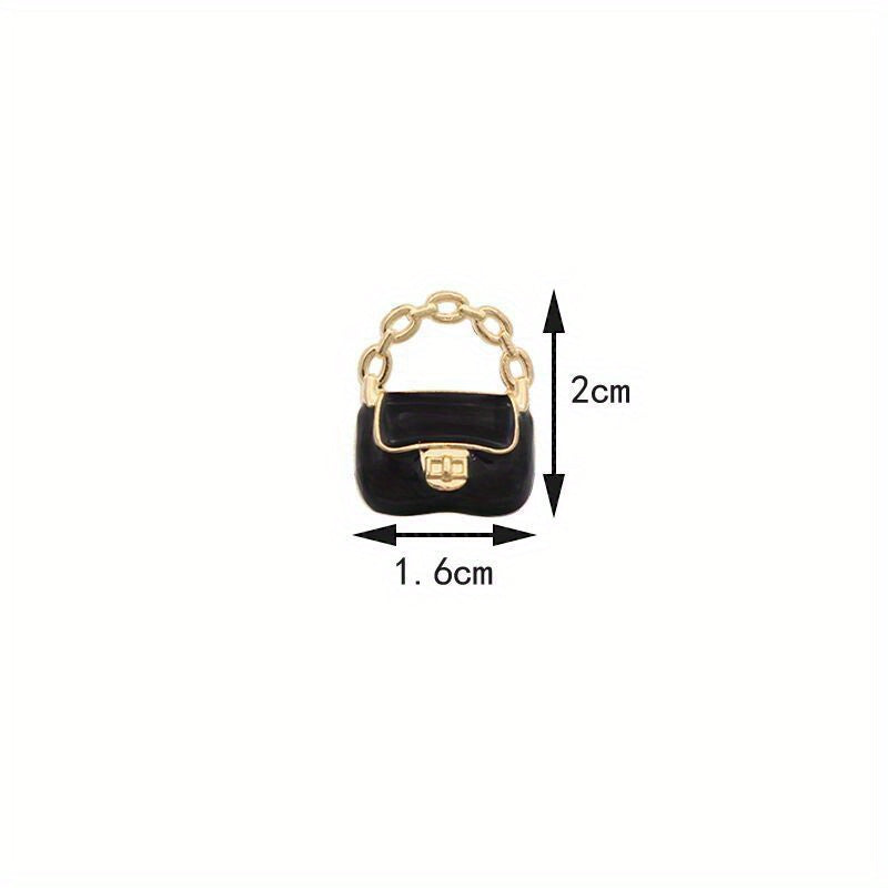 Mini Metal Handbag Ornament 3D Solid Small Purse Model