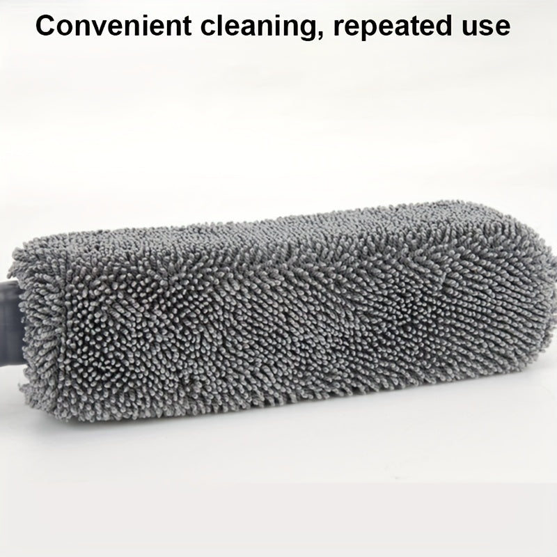 Car Wheel Cleaning Brush Tire Cleaner Long Handle Cloth Cleaning Tool