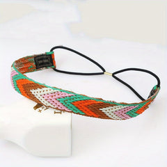 Colorful Woven Hair Tie Band Bohemian Headband