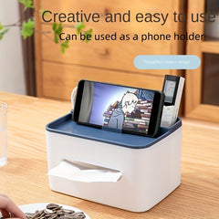 Desktop Storage Box Tissue Box Drawer Paper Box Remote Control Organizer