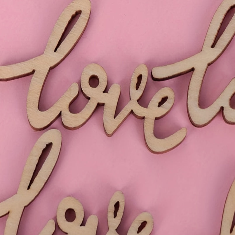 18pcs Wedding LOVE Party Confetti Decoration Wooden Sign