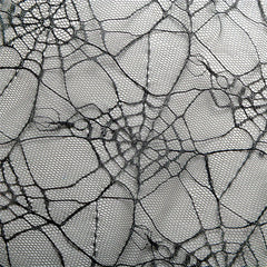 Halloween Spider Web Jacquard Lace Fabric