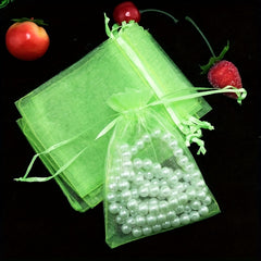 100pcs Transparent Organza Gift Bag Random Organza Favor Bag