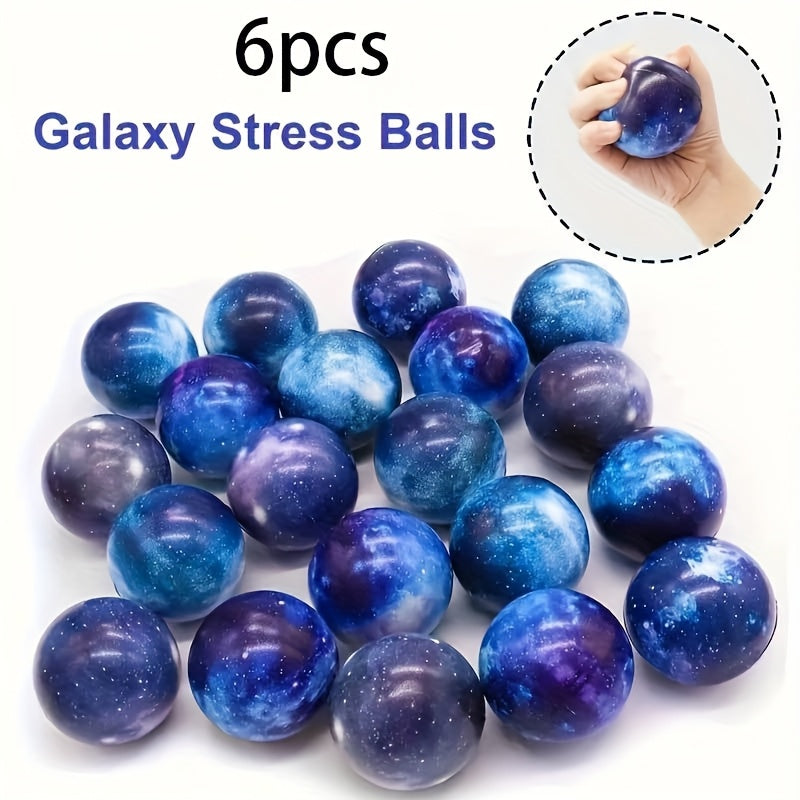 Galaxy Stress Balls for Kids Space Themed TPR Sensory Toys
