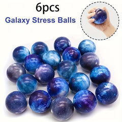 Galaxy Stress Balls for Kids Space Themed TPR Sensory Toys