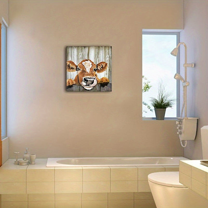 Farmhouse Donkey Canvas Picture Print Fun Animal Wall Decoration Poster