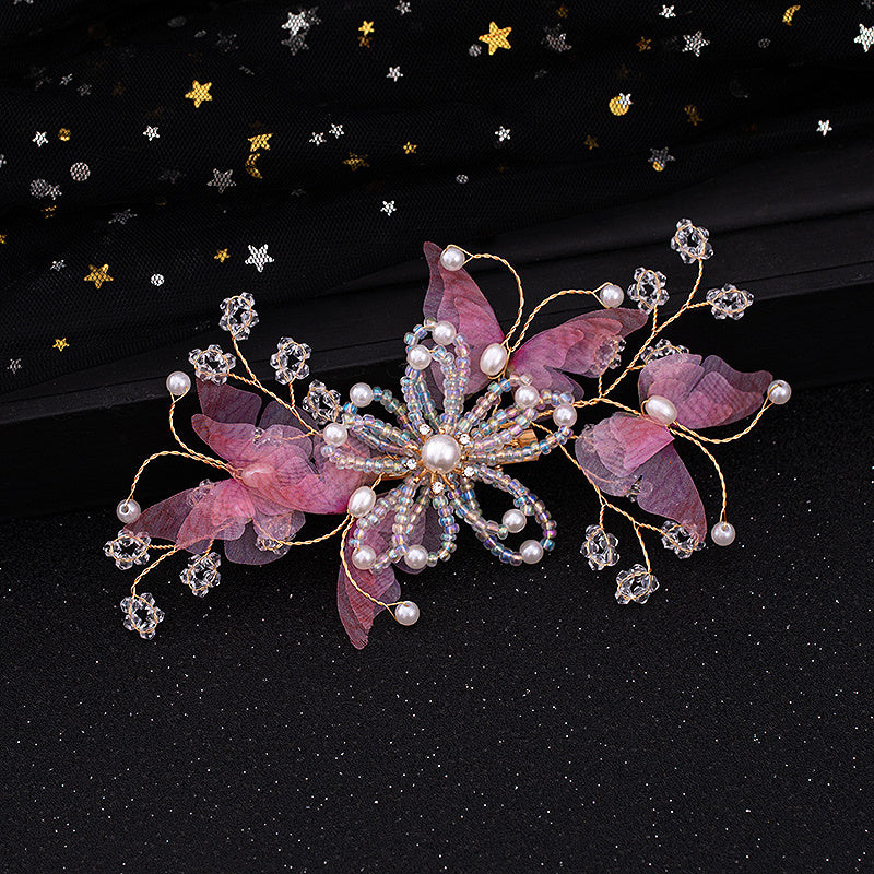 Romantic Flower Mini Hair Clip Wedding Bridal Hair Pin
