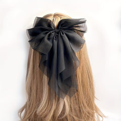 Mesh Bow Hair Clip French Barrette Hair Accessories Female