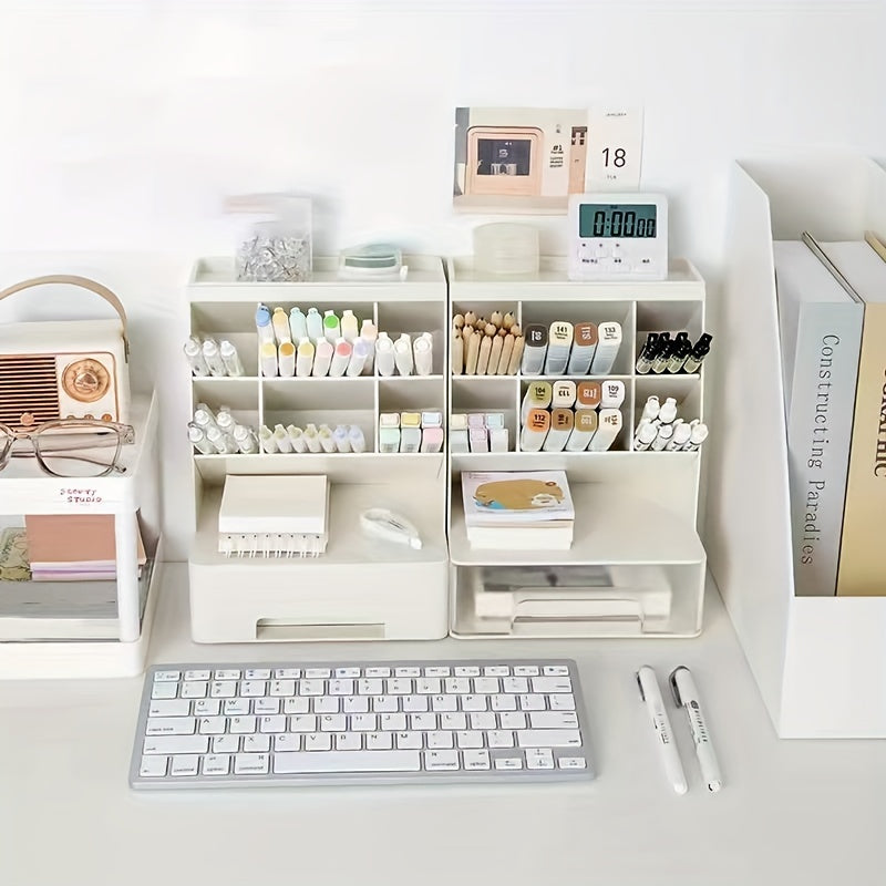 Plastic Makeup Storage Case Desk Organizer