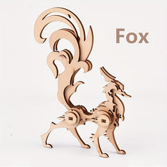 3D Wooden Puzzle Mythical Chinese Dragon DIY Handcrafted Wooden Puzzle Model