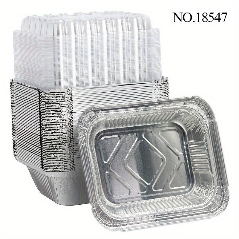 20pcs Disposable Foil Baking Trays for Cakes Brownies Breads Meatloaf Lasagna