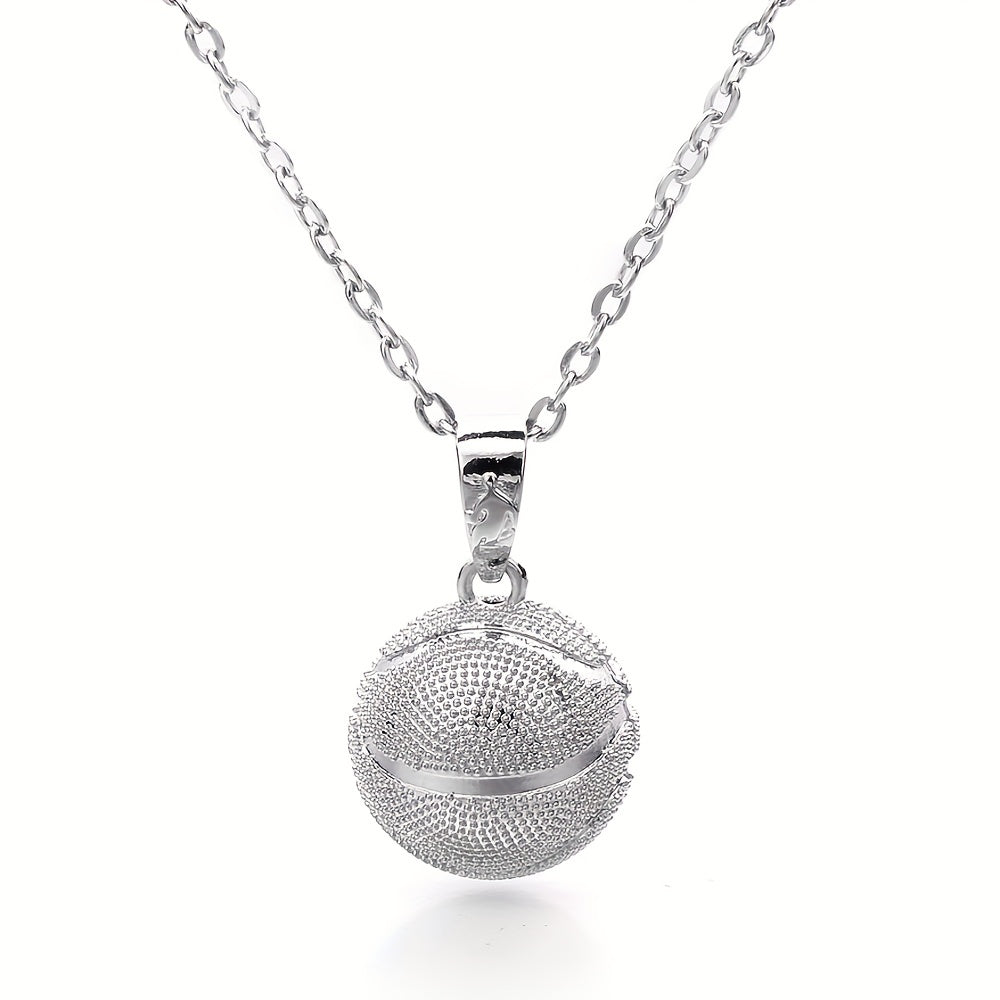 Basketball Charm Pendant Necklace 27 56inch