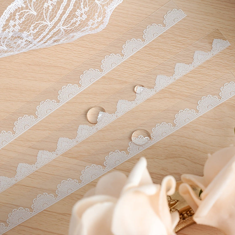 30pcs Lace Hollow Scrapbook Decor Sticker Label Diary Water Cup Notebook DIY