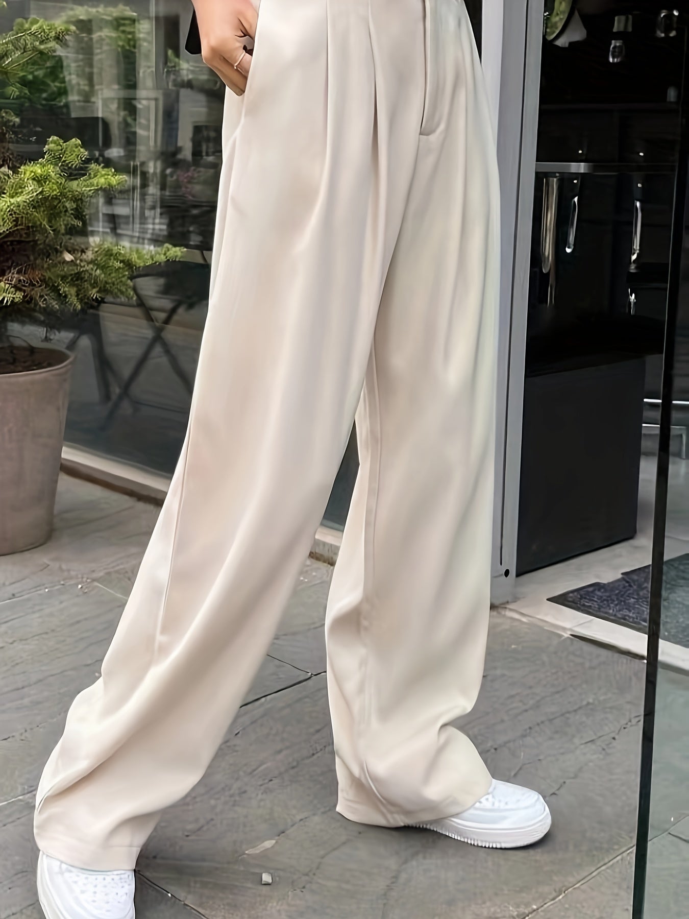  Women's High Waist Suit Pants
