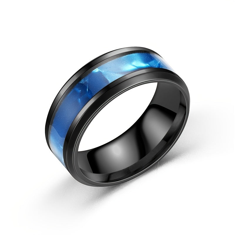 Stainless Steel Ring For Men Wedding Band Engagement Artificial Jewelry