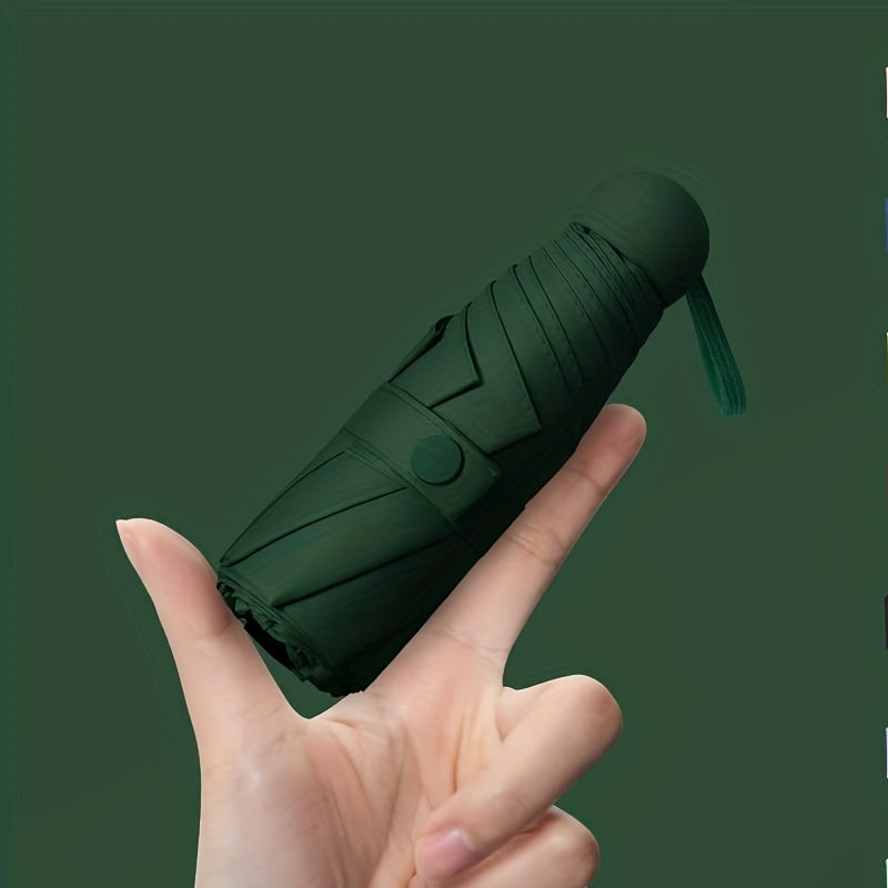 Portable 5-Fold Sun Protection Umbrella Lightweight Compact Umbrella