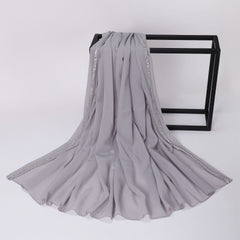 Faux Diamond Chiffon Scarf Turban for Girls